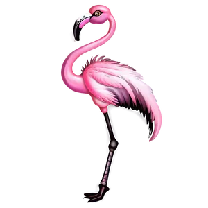 Steampunk Flamingo Design PNG 40 PNG