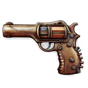 Steampunk Gear Pistol PNG 49 PNG