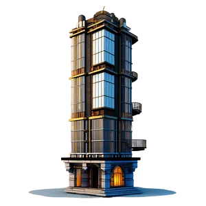 Steampunk Inspired Building PNG 71