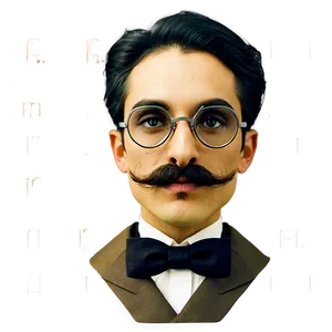 Steampunk Inventor Mustache PNG Hsu97