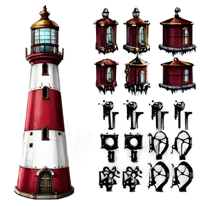 Steampunk Lighthouse Png 10 PNG image