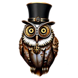 Steampunk Owl Png Pdn PNG image