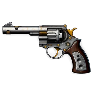 Steampunk Revolver Concept PNG 84