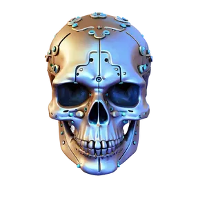 Steampunk Skull Face Design PNG 06272024