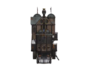 Steampunk_ Structure_ Concept_ Art PNG image