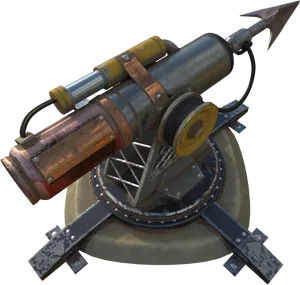 Steampunk Style Cannon.png PNG image