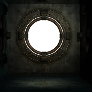 Steampunk_ Submarine_ Porthole PNG image