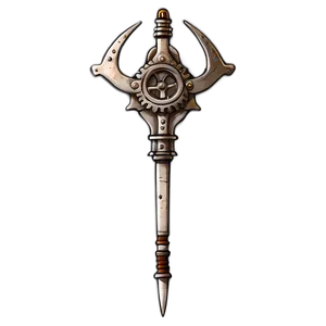 Steampunk Trident Png 05252024 PNG image