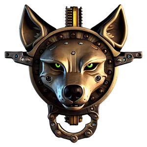 Steampunk Wolf Head Gadget PNG Ojo63 PNG