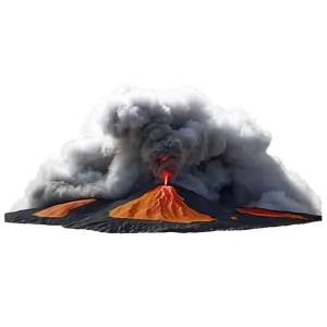Steamy Volcano Eruption Png 32 PNG image