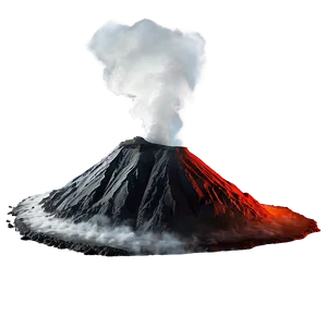 Steamy Volcano Eruption PNG Koe