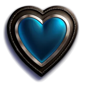 Steel Blue Heart Icon PNG 63 PNG
