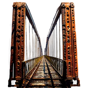 Steel Bridge Over Railroad Tracks PNG 58 PNG