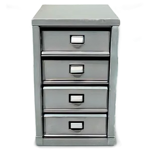 Steel Filing Cabinet PNG Obn PNG
