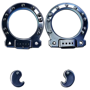 Steel Handcuffs Realistic PNG Jdu PNG