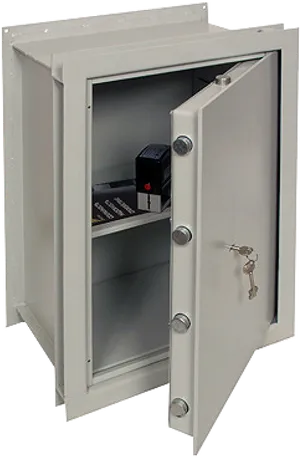 Steel Security Safewith Open Door PNG image