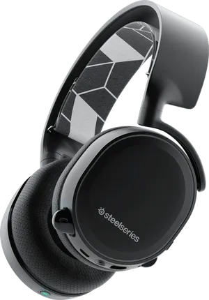 Steel Series Black Wireless Headset PNG