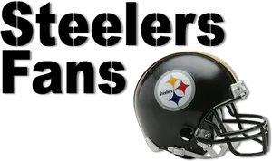 Steelers Fans Helmetand Text PNG image