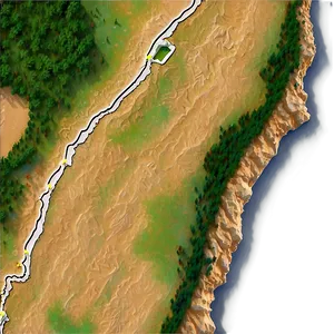 Steep Gorge Hiking Route PNG Cgg PNG