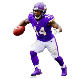 Stefon Diggs Action Shot PNG Mmk65 PNG