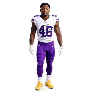 Stefon Diggs Athletic Stance PNG 76