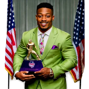 Stefon Diggs Award Ceremony Png Aah PNG image