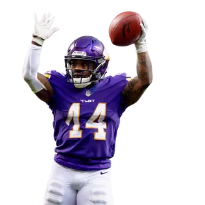 Stefon Diggs Record-breaking Reception Png Fpr PNG image