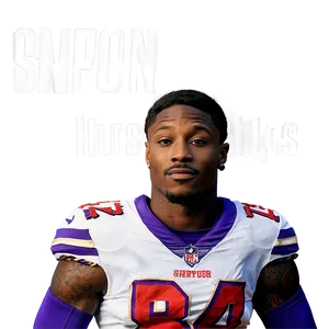 Stefon Diggs Sideline Portrait PNG Mal15 PNG