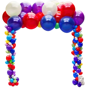 Step-by-step Balloon Garland Making PNG 72 PNG