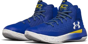 Steph Curry Blue Yellow Basketball Shoes