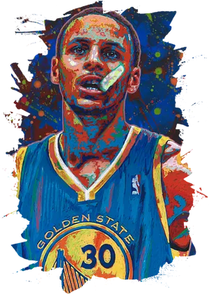 Steph Curry Golden State Warriors Artwork