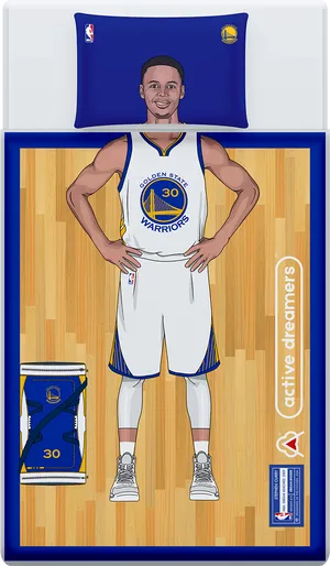 Steph Curry Golden State Warriors Illustration