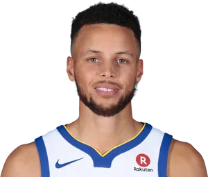 Steph Curry Portrait Basketball Uniform