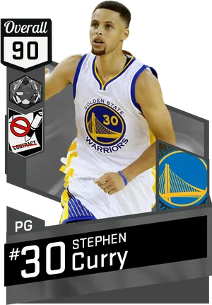 Stephen Curry Basketball Card Design PNG