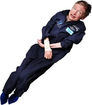 Stephen Hawking Zero Gravity Experience PNG image