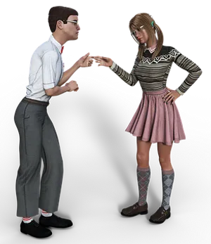 Stereotypical Nerd Encounter PNG image