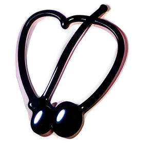 Stethoscope Heart On White PNG Xjb