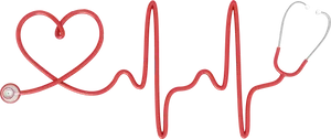 Stethoscope Heartbeat Art PNG image