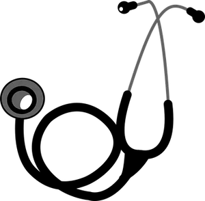 Stethoscope Icon Silhouette