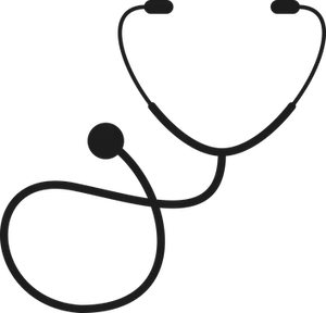 Stethoscope Silhouette Graphic