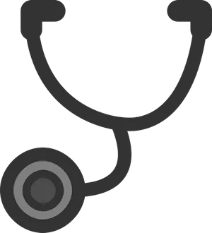 Stethoscope Silhouette Graphic PNG image