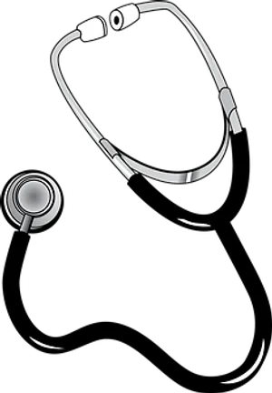 Stethoscope Vector Art Black Background