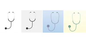 Stethoscope Vector Set PNG image