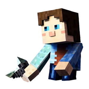 Steve In The End Minecraft Png 05232024 PNG image