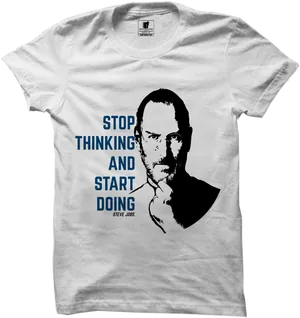 Steve Jobs Quote T Shirt Design PNG image