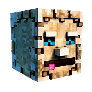 Steve Minecraft Exploration Head PNG 06282024