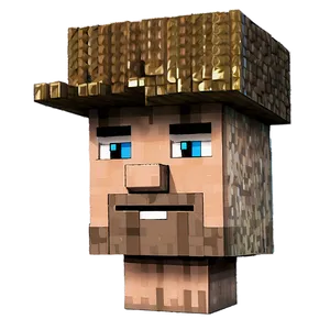 Steve's Minecraft Adventure Head Png 73 PNG image