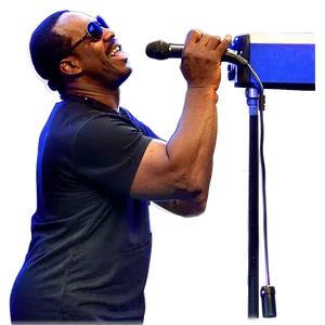 Stevie Wonder On Stage Png 06252024 PNG image