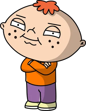 Stewie Griffin Family Guy Character PNG image