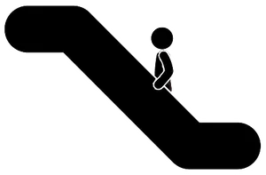 Stick Figure Escalator Icon PNG image
